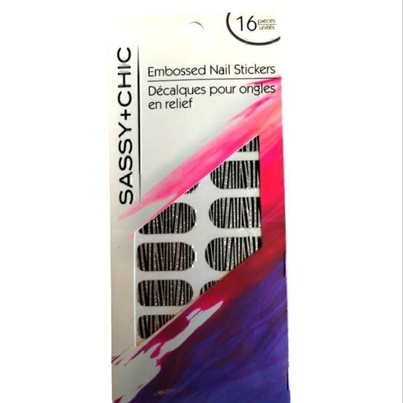 Sassy + Chic Nail Stickers with Zipper Bag NWOT - Picture 7 of 8